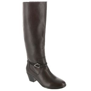 Clarks Women's Emily 2 Sky Knee High Boot, Dark Brown Synthetic, 10